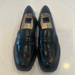 NEW WOT Dolce Vita Lug Loafers - Black leather, Size 7.5